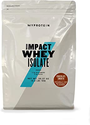 Book Cover Myprotein Impact Whey Isolate Protein, Chocolate Smooth, (40 Servings), 2.2 Pound