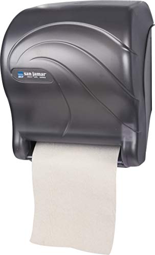 San Jamar T8090TBK Tear-N-Dry Essence Oceans Hands Free Paper Towel Dispenser, Black Pearl