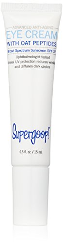 Supergoop! Advanced Anti-Aging Eye Cream with Oat Peptide SPF 37, 0.5 fl. oz.
