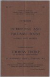 Catalogue Number 257: CATALOGUE OF INTERESTING AND VALUABLE BOOKS, ANCIENT AND MODERN