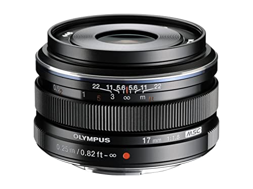 Olympus M.Zuiko 17mm f1.8 (Black) for Olympus and Panasonic Micro 4/3 Cameras - International Version (No Warranty)