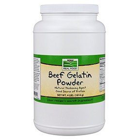 NOW Foods, Beef Gelatin Powder, Natural Thickening Agent, Source of Protein, 4-Pound