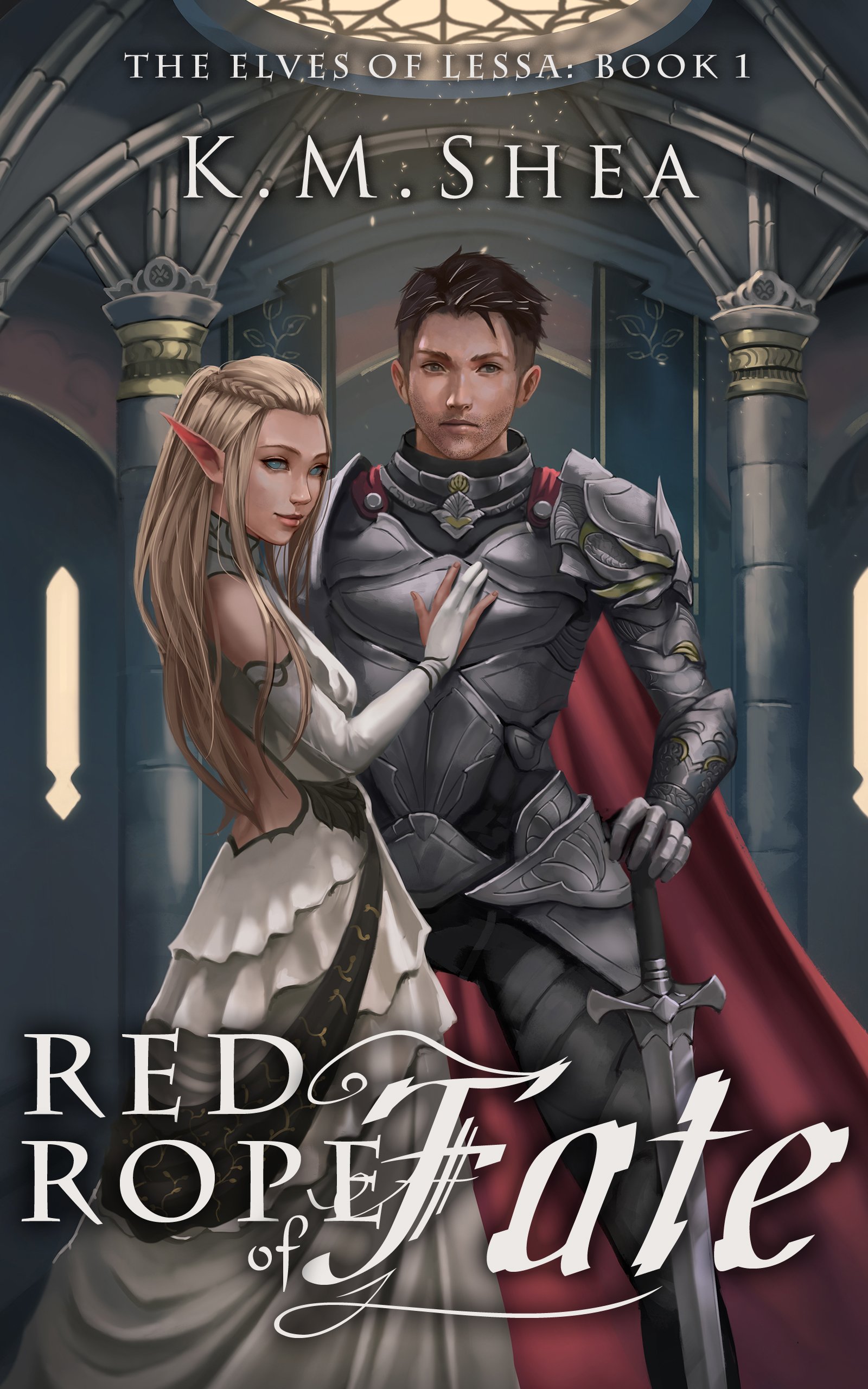 Book Cover Red Rope of Fate (The Elves of Lessa Book 1)