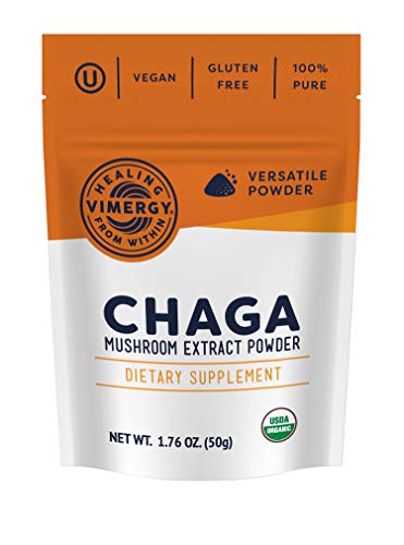 Book Cover Vimergy USDA Organic Chaga Extract Powder (50g)