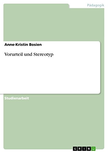 Vorurteil und Stereotyp (German Edition)