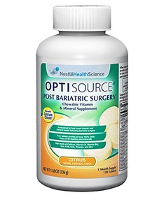 OPTISOURCE Chewable Vitamin and Mineral Supplement Citrus, 120 Count