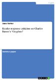 Reader response criticism on Charles Baxter's "Gryphon"