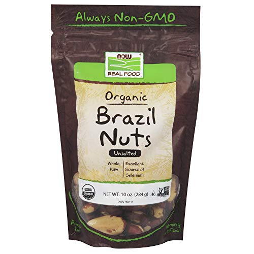 Book Cover NOW Foods Organic Brazil Nuts, 10-Ounce