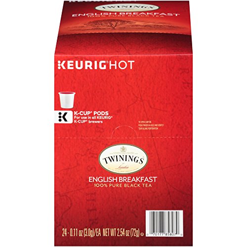 Book Cover Twinings English Breakfast Tea Keurig K-Cups, 48 Count