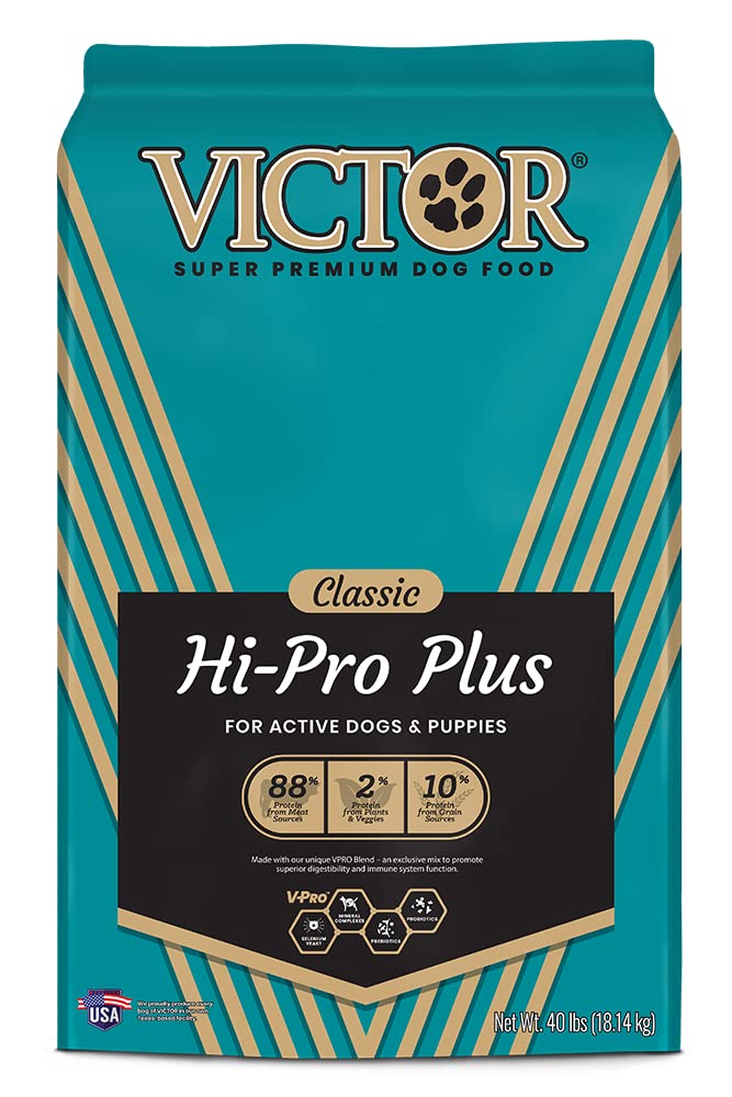Victor Dog Food Classic - Hi-Pro Plus Dry Dog Food (2374), 40-Pound 40 Pound (Pack of 1)