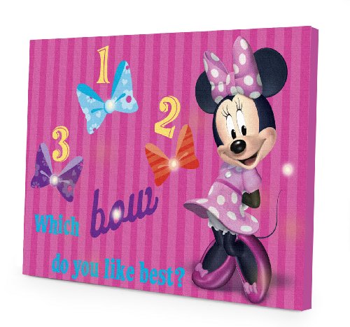 Book Cover Disney Minnie Mouse LED Canvas Wall Art, 15.75-Inch x 11.5-Inch