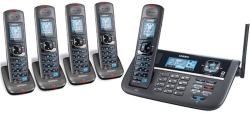 Uniden DECT4086 (2 Line) 1.9GHz DECT 6.0 Cordless Telephone Base + 4 DCX400 Cordless Handsets