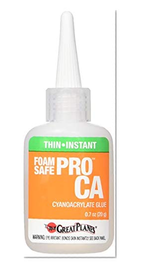 Great Planes Pro Foam Safe Ca Thin Glue 20G Cyanoacrylate Adhesive