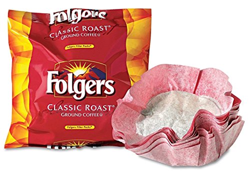Folgers 52320 Coffee Filter Packs, Regular, 0.9 oz Filter Pack, 40/Carton