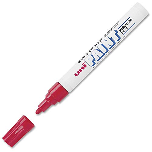 SANFORD 63602 uni-Paint Marker, Medium Point, Red