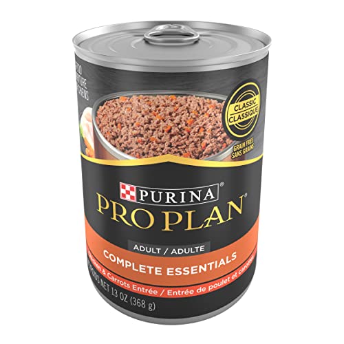 Purina Pro Plan High Protein Dog Food Wet Pate, Chicken and Carrots Entree - 13 oz. Can