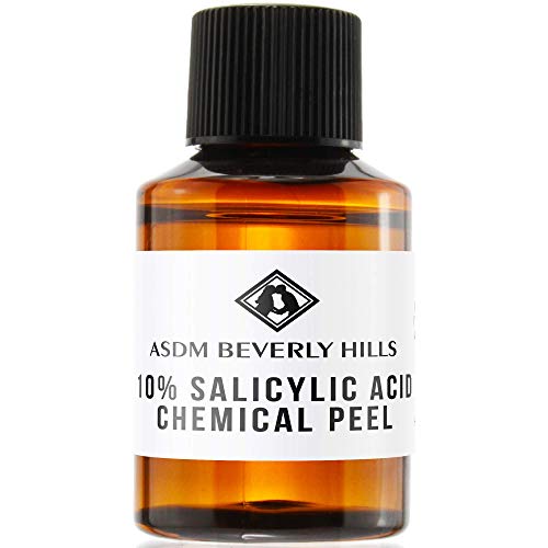 ASDM Beverly Hills Salicylic Acid Peel 10% 1oz 30ml, Made IN USA, Vegan, BHA Salicylic Chemical Peel Exfoliate Treatment for Face and Body