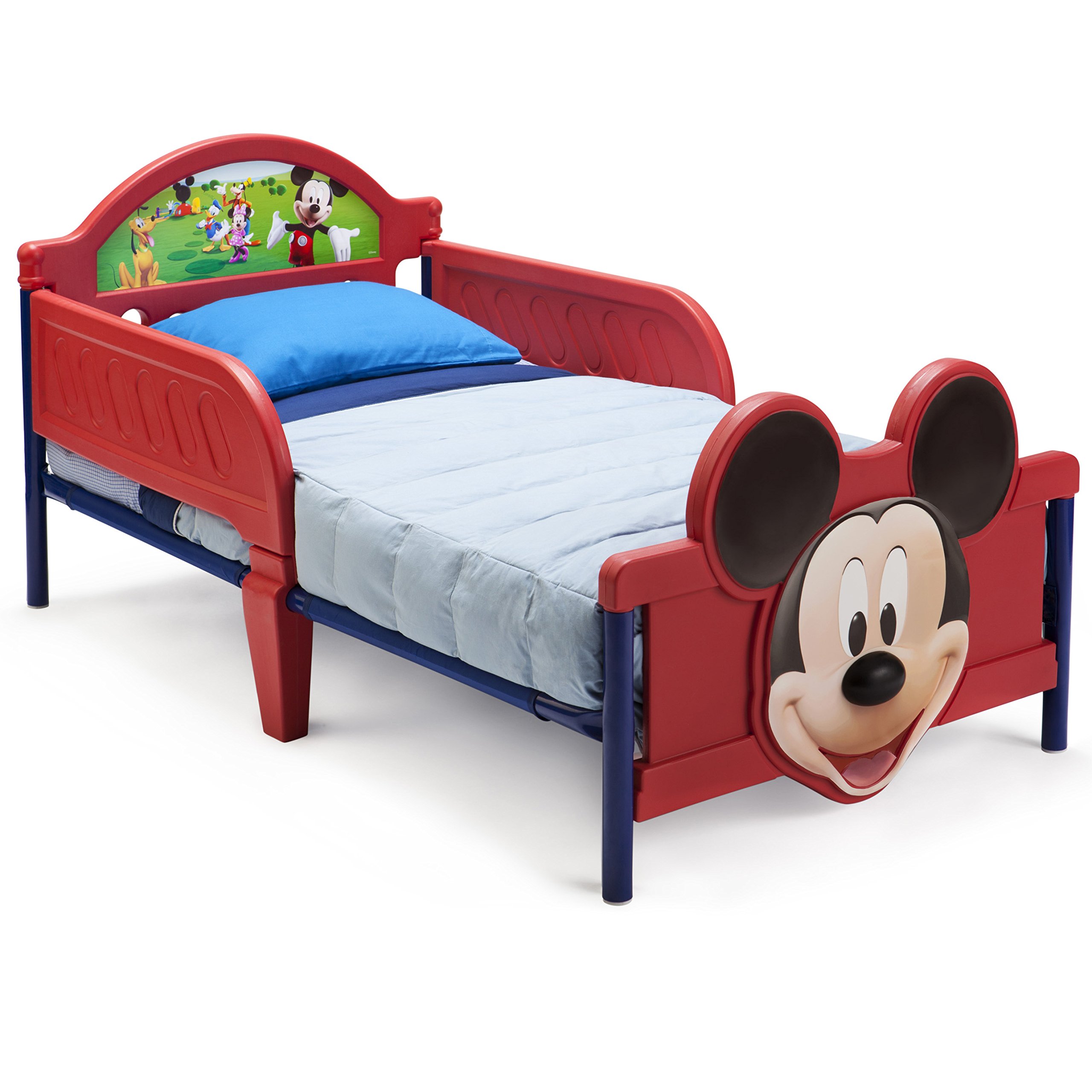 Book Cover Delta Children 3D-Footboard Toddler Bed, Disney Mickey Mouse Mickey Mouse Bed