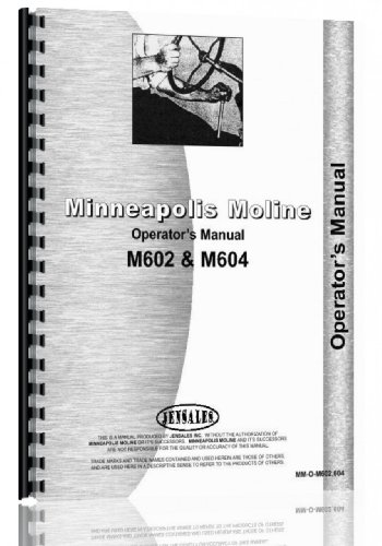 Minneapolis Moline M602 Tractor Operators Manual