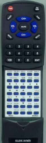 Replacement Remote Control for MAGNAVOX NB622UD, DV225MG9