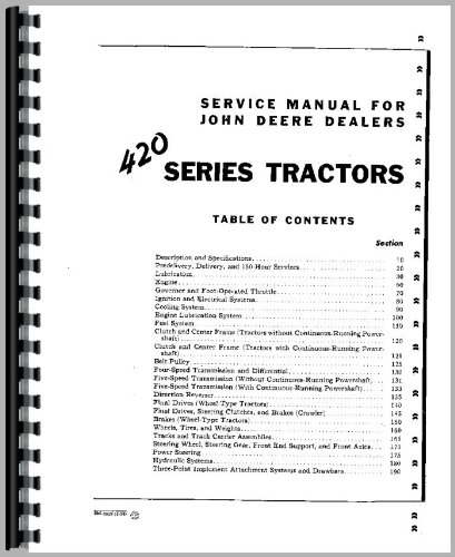 John Deere 430C Tractor Service Manual