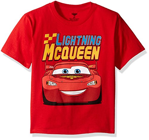 Book Cover Disney Boys' Cars Lightning McQueen T-Shirt - red - 4 Years