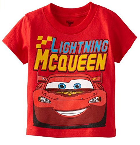 Disney Boys' Cars Lightning McQueen T-Shirt - red - 4 Years