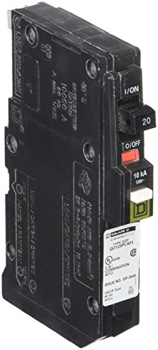 Square D by Schneider Electric Square D - QO120PCAFI 20-Amp Single-Pole Plug-On Neutral CAFCI Circuit Breaker