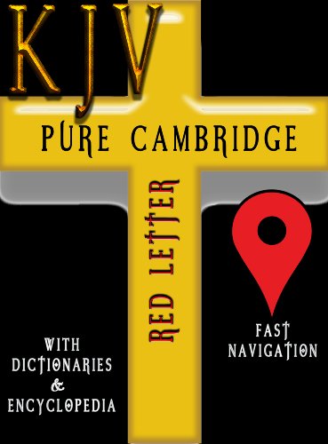 KJV Pure Cambridge Edition (Red Letter) with Dictionaries & Encyclopedia (Easton, Smith, ISBE)