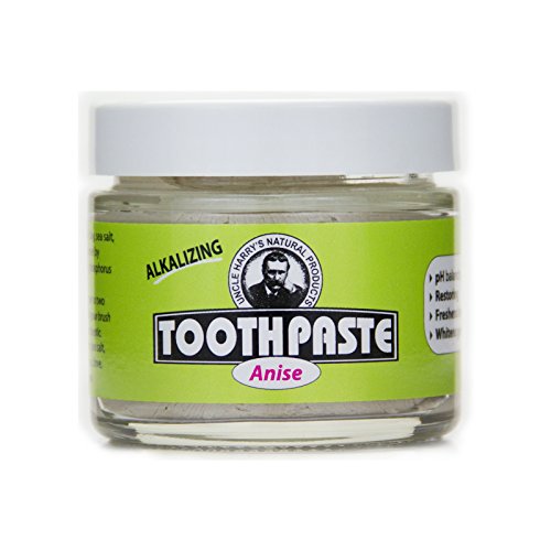 Uncle Harry's Fluoride Free Toothpaste - Anise (3 oz glass jar)