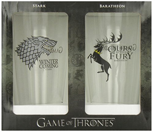 Book Cover Dark Horse Deluxe Game of Thrones Pint Glass Set: Stark and Baratheon
