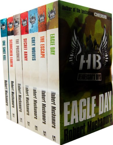 Robert Muchamore Hendersons Boys 7 Books Collection Set RRP: Ã‚Â£48.93 (One Shot Kill, Scorched Earth, The Prisoner, Secret Army, Grey Wolves, The Escape, Eagle Day)
