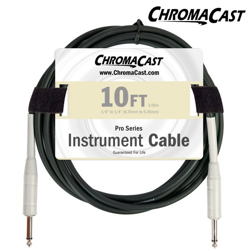 Book Cover ChromaCast Vanilla Cream 10-Feet Pro Series Instrument Cable, Straight (CC-PSCBLSS-10VC)
