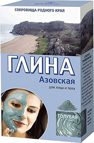 Blue Tonic Clay Powder Natural High Purity for All Skin Types 100g(3.5oz) - Azovskaya