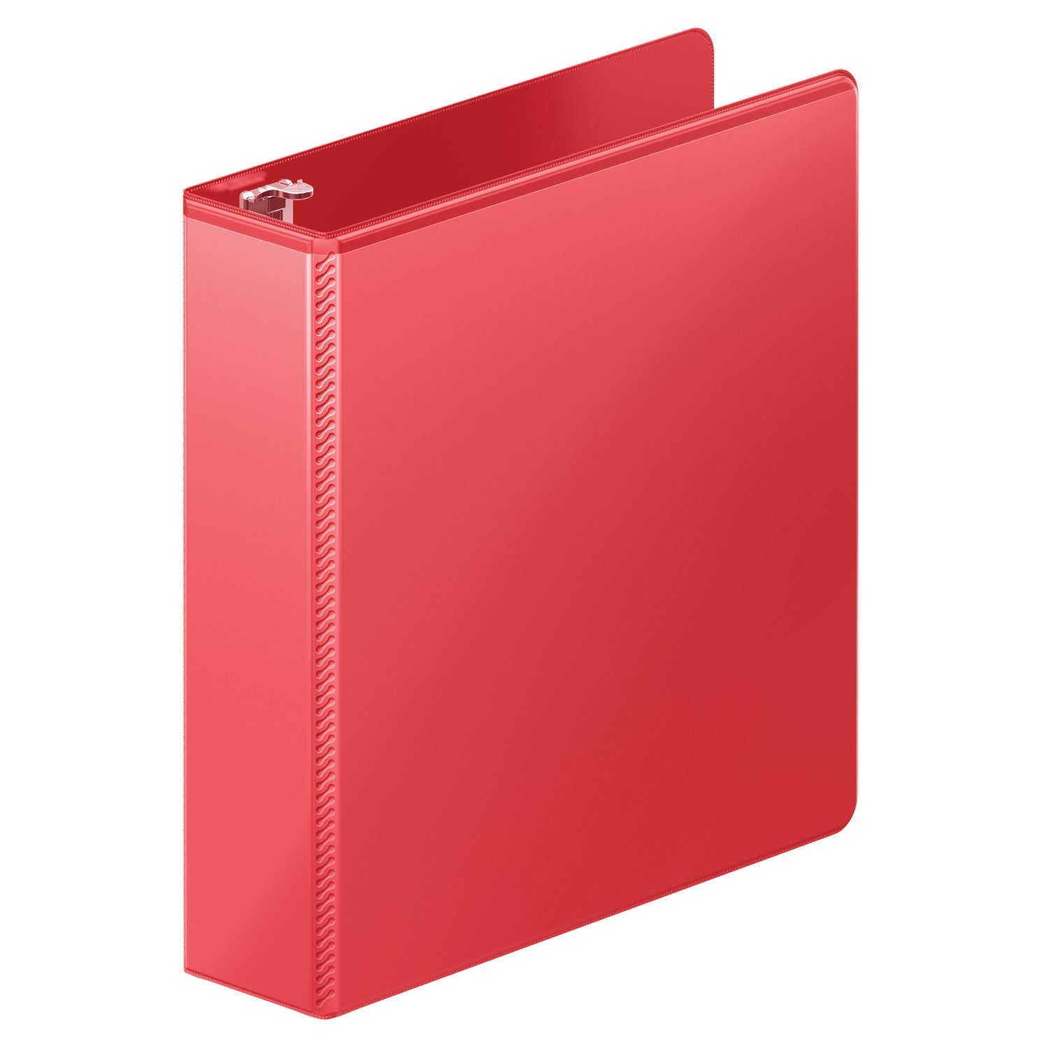 Wilson Jones Heavy Duty Round Ring View Binder with Extra Durable Hinge, 2 Inch, Customizable, Red (W363-44-1797) 1-Pack Red