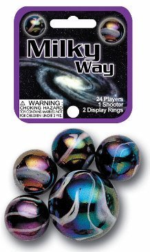 FS-USA Milky Way Game Net Set 25 Piece Glass Mega Marbles