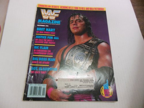 Wf Magazine Bret Hart Hit Man Strikes Gold! November 1991