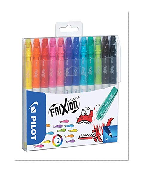Pilot - FriXion Colors - Feutre - Set de 12 - Couleurs assorties - Pointe Moyenne
