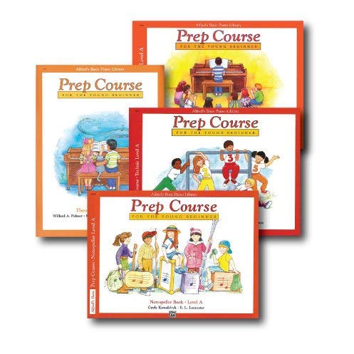 Book Cover Alfred's Basic Piano Prep Course Level A - Four Book Set - Includes Lesson, Theory, Technic, and Notespeller books