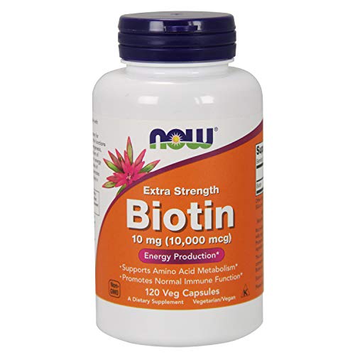 Now Supplements, Biotin 10 mg (10,000 mcg), 120 Veg Capsules