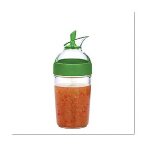 Oxo 1176800MLNYK Agitateur de Vinaigrette Petit Vert, Acier Inoxydable, 7,62 x 10,8 x 24,13 cm
