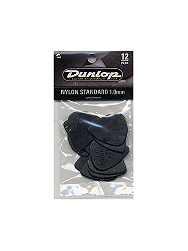 Jim Dunlop: Nylon Standard 1.00mm Plectrum (12 Pack). For Guitar
