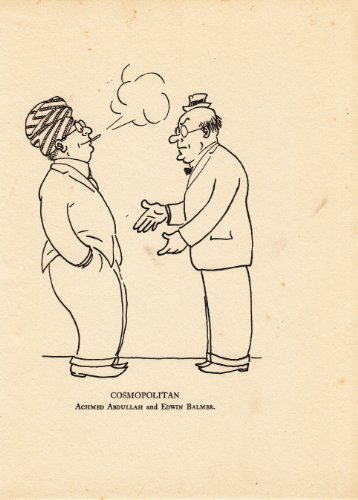 Caricature - Achmed Abullah (Alexander Nicholayevitch Romanoff) and Edwin Balmer - Cosmopolitan