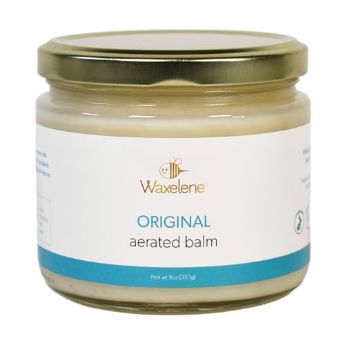 Waxelene Original Aerated Balm Large Jar, Organic Multipurpose Ointment the Petroleum Jelly Alternative Eczema Dry Sensitive Skin Face Moisturizer