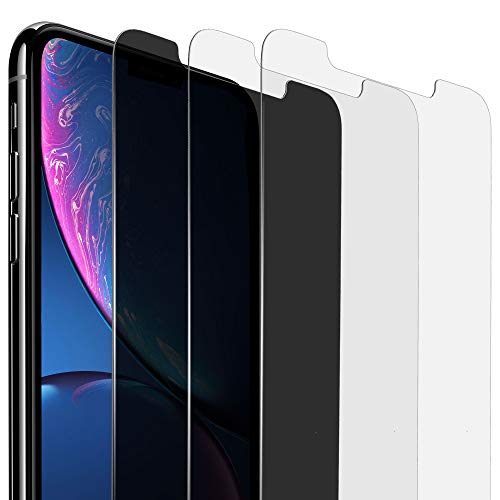 Book Cover Vilso iPhone XR Screen Protectors [Pack of 3] 1 x Anti-Spy Privacy Screen Protector + 2 x Tempered Glass Screen Protector 6.1 â€œ, Anti-Scratch, Bubble Free, Highest Protection