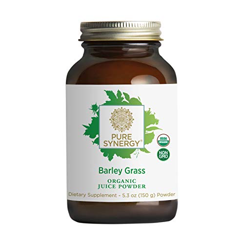Book Cover Pure Synergy Barley Grass Juice | 5.3 oz Powder | USDA Organic | Non-GMO | Vegan | Made and Sourced in The USA | Cold-Juiced and Low-Temperature Dried