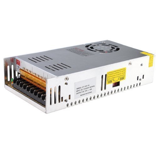 eTopxizu 12v 30a Dc Universal Regulated Switching Power Supply 360w for CCTV, Radio, Computer Project