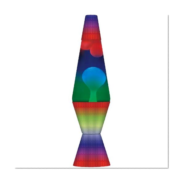 Lava the Original 14.5-Inch Colormax Lamp with Rainbow Decal Base