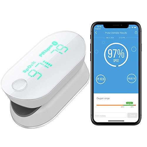 iHealth AIR PO3M Wireless Pulse Oximeter and 1 Lanyard