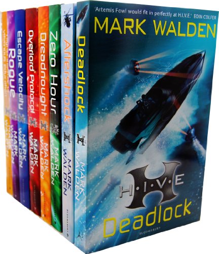 Mark Walden H.I.V.E 8 Books Collection Set Pack (H.I.V.E., The Overlord Protocol, Escape Velocity, Dreadnought, Rogue, Zero Hour, Aftershock, Deadlock